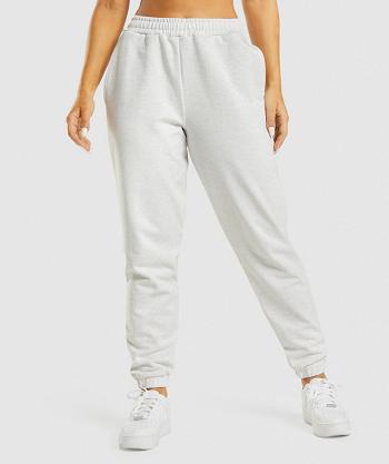 Gymshark Rest Day Sweats Ženske Jogger Hlače Bijele | HR 4123EBC